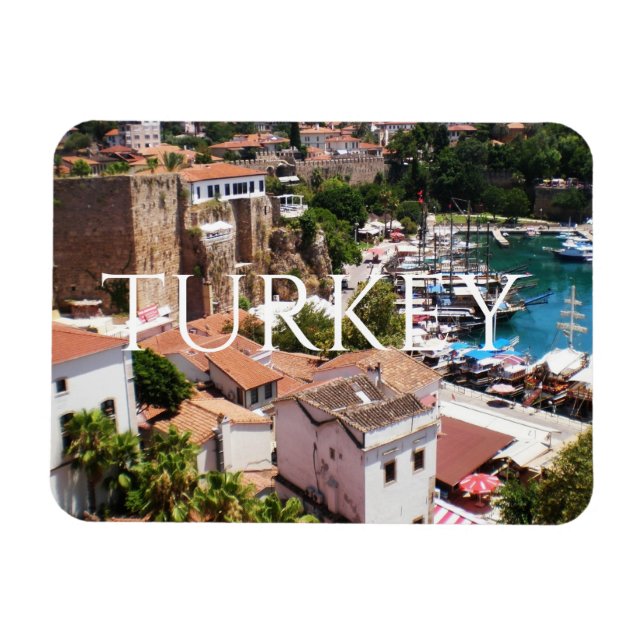 Panorama of the old city Kaleici of  Antalya   Magnet (Horizontal)