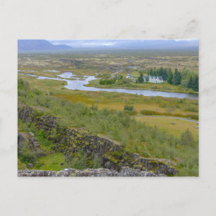 Panorama of Thingvellir National Park, Iceland Postcard