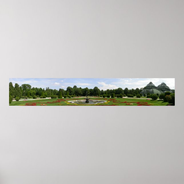 Panorama Palmenhaus In Park Of Schönbrunn Poster (Front)