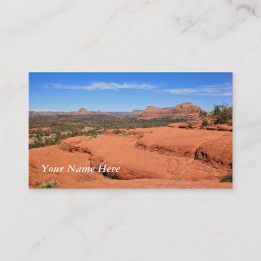 Customizable Panorama Valley Views Business Card Template