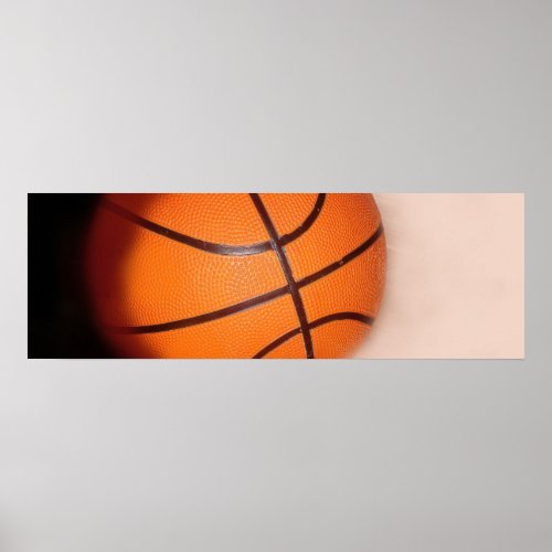 Panoramic Basketball Closeup Skin Poster