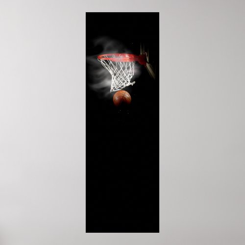 Panoramic Basketball Poster