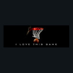 Panoramic Basketball Poster I Love This Game<br><div class="desc">I Love This Game. Popular Sports - Basketball Game Ball Image.</div>