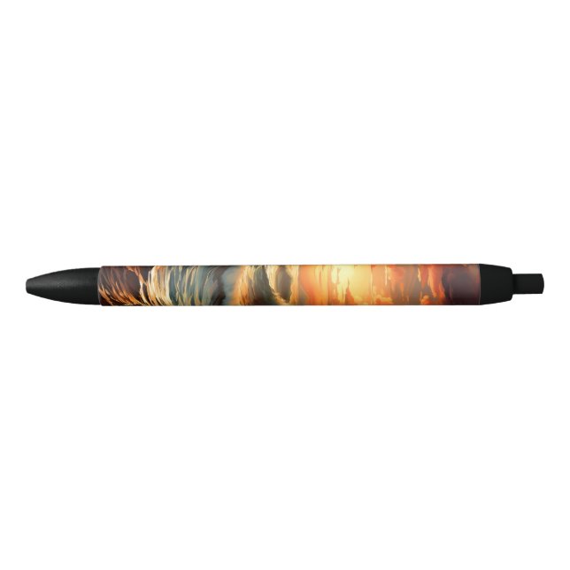 Panoramic Beach Sunset Golden Nature Glow  Pen (Front)