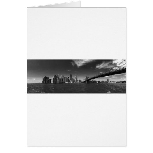 Panoramic Black White Brooklyn Cards (Front)