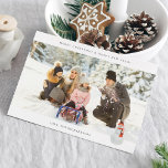 Panoramic Chic H Photo - Snowman<br><div class="desc">Send your Christmas or Holiday wishes with tons of holiday cheer and in style with your  Panoramic Chic H Photo - Snowman Holiday or Christmas Card.  Horizontal / landscape option.</div>