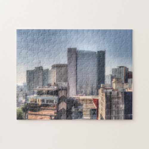 Panoramic Cityscape Of Mexico City Jigsaw Puzzle