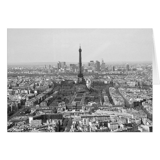 Panoramic Eiffel Tower Cards (Front Horizontal)