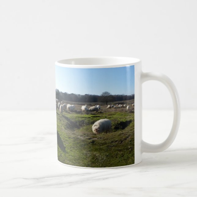 Panoramic Heathland with Sheep Mug (Right)