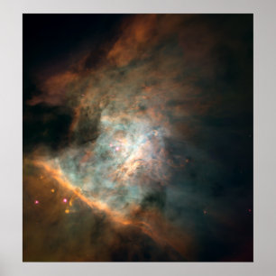 Panoramic Image of Center of the Orion Nebula Poster