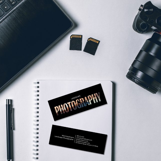Panoramic Landscape Photographer Mini Business Card (Landscape Photography)