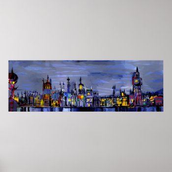 Panoramic London Poster by Alejandro at Zazzle