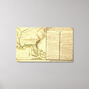 Panoramic Map (Spanish Language) Canvas Print