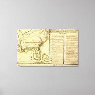 Panoramic Map (Spanish Language) Canvas Print