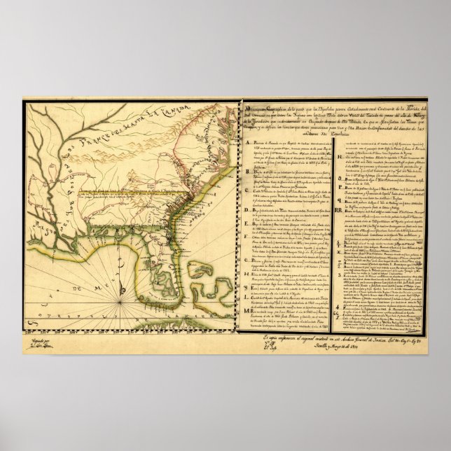 Panoramic Map (Spanish Language) Poster (Front)