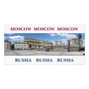 Panoramic Moscow cityscape Card