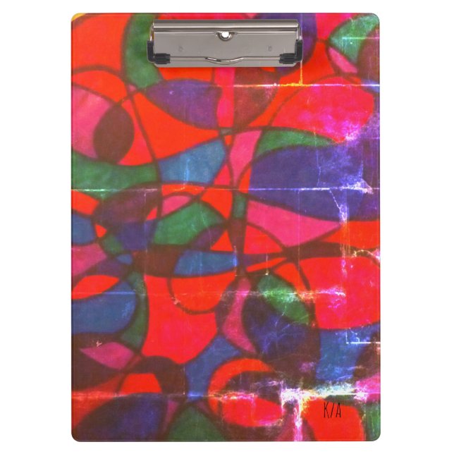 Panoramic multi-color tessellation  clipboard (Front)