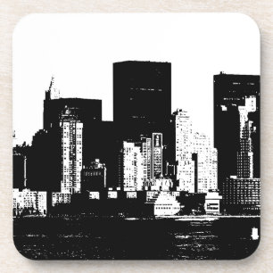 Panoramic New York City Beverage Coaster