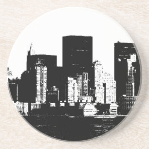 Panoramic New York City Drink Coaster