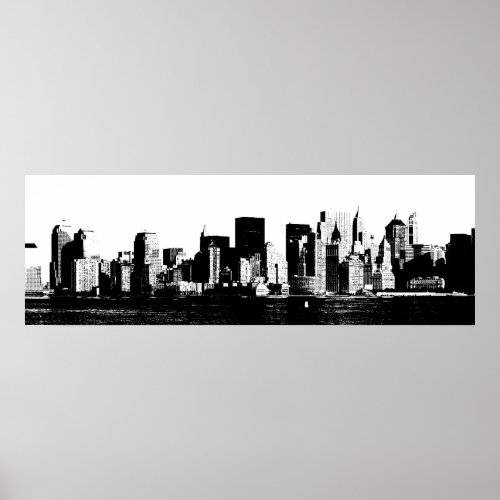 Panoramic New York City Poster
