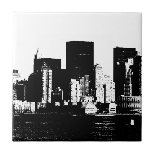 Panoramic New York City Tile