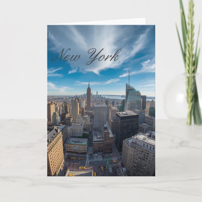 Panoramic New York City Travel  Card (Front)