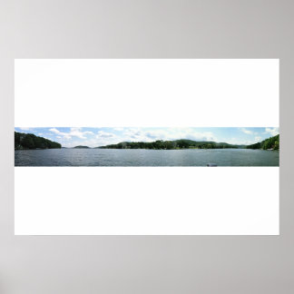 Panoramic of Candlewood Lake Poster