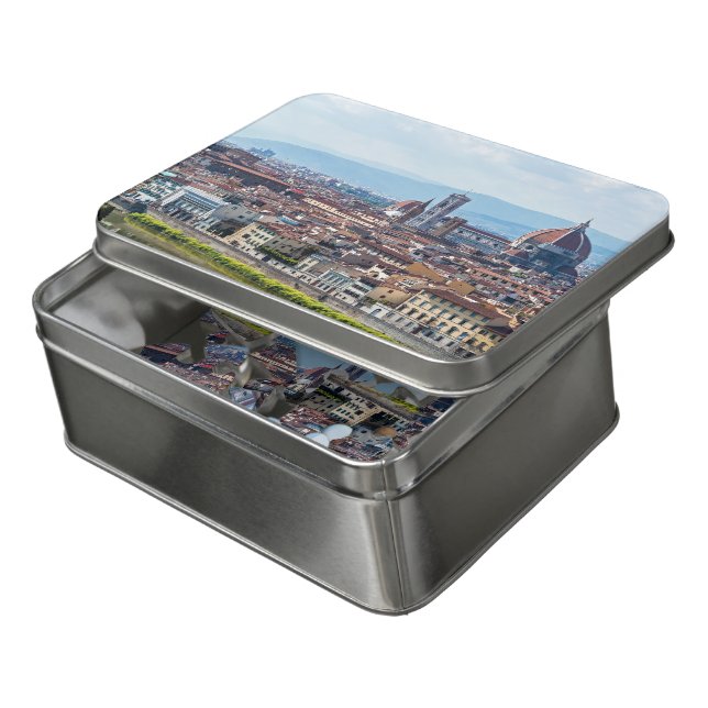 Panoramic of Florence monuments, Tuscany, Italy Jigsaw Puzzle (Lid Open)