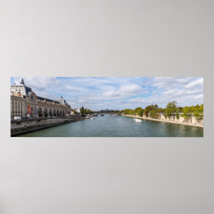 Panoramic of Musee d'Orsay from Pont Royal - Paris Poster