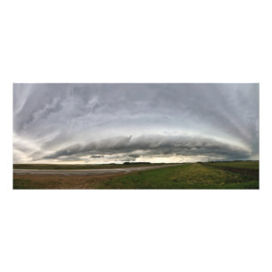 Panoramic of Shelf Cloud near Vibank Sk Photo Print