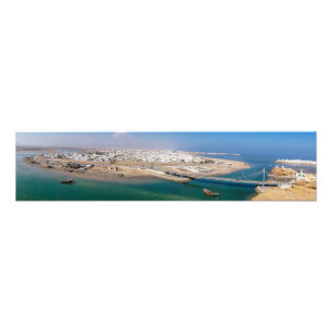 Panoramic of Sur harbor - Oman Photo Print