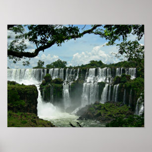 Panoramic Of The Iguazu Falls Poster