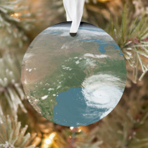 Panoramic Planet Earth And The Us. Ornament