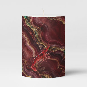 Panoramic Sea Creatures Pillar Candle