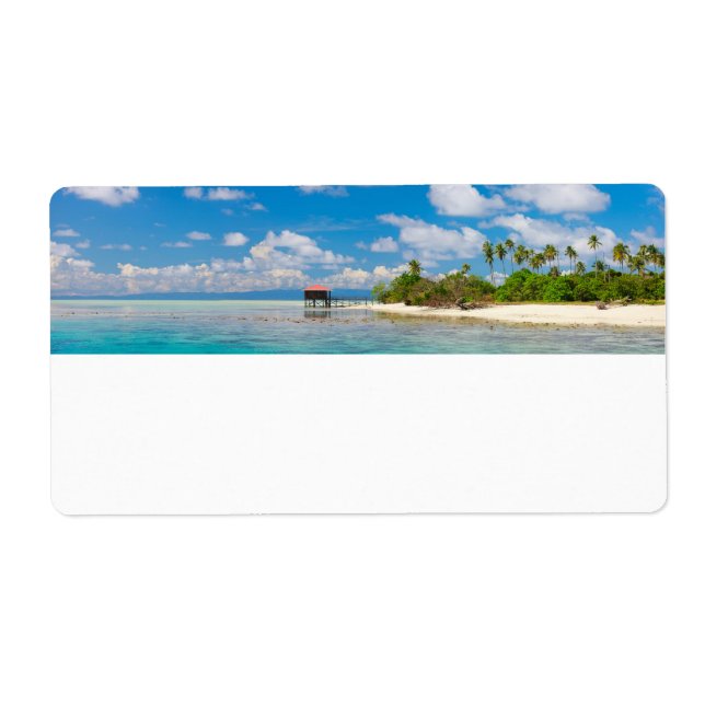 Panoramic seascape label (Front)