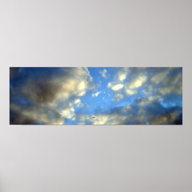 Panoramic Storm Clouds Print Poster (Front)
