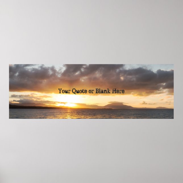 Panoramic Sunset Poster (Front)