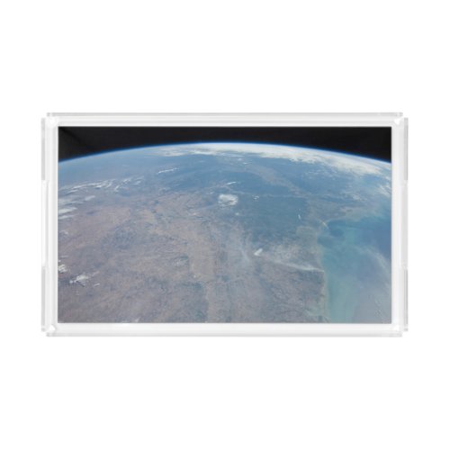 Panoramic Texas And The Gulf Of Mexico Acrylic Tray