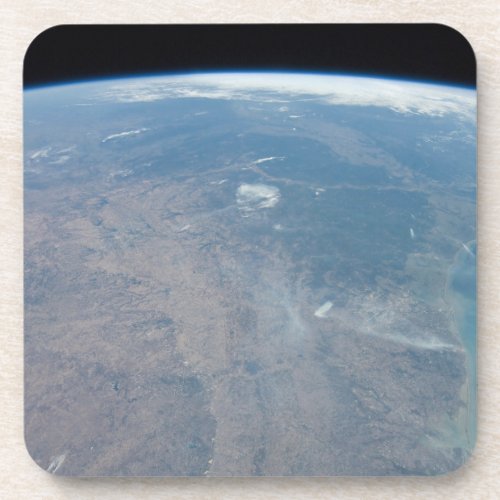 Panoramic Texas And The Gulf Of Mexico Beverage Coaster