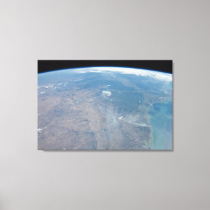 Panoramic Texas And The Gulf Of Mexico Canvas Print