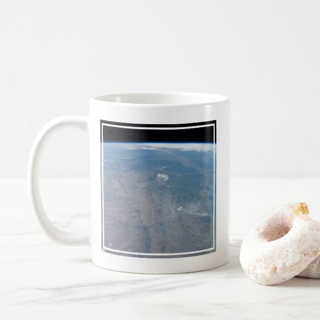 Panoramic Texas And The Gulf Of Mexico Coffee Mug (With Donut)