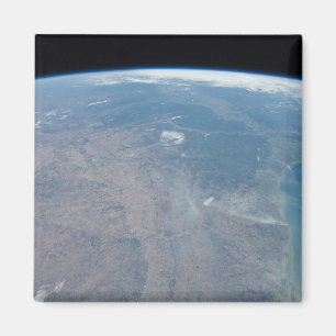 Panoramic Texas And The Gulf Of Mexico Magnet