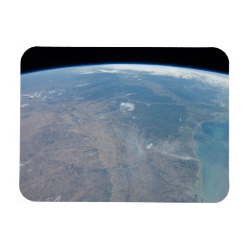 Panoramic Texas And The Gulf Of Mexico Magnet