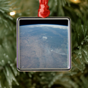 Panoramic Texas And The Gulf Of Mexico Metal Ornament