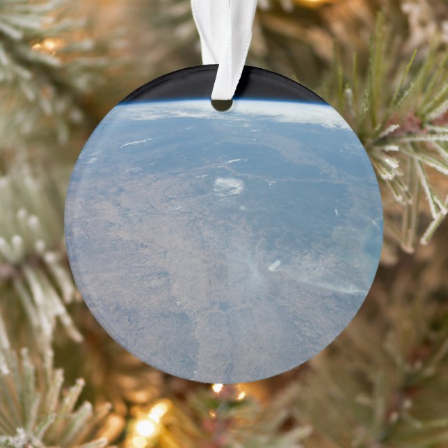Panoramic Texas And The Gulf Of Mexico Ornament (Tree)