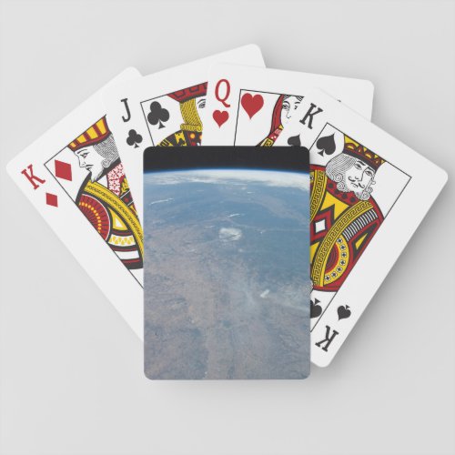 Panoramic Texas And The Gulf Of Mexico Playing Cards