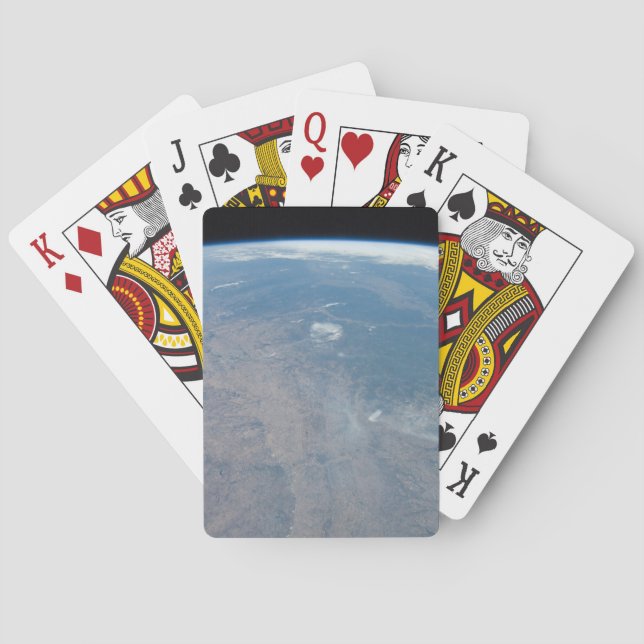 Panoramic Texas And The Gulf Of Mexico Poker Cards (Back)