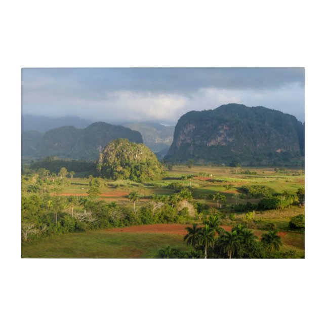 Panoramic valley landscape, Cuba Acrylic Print (Front)