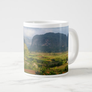 Panoramic valley landscape, Cuba Large Coffee Mug
