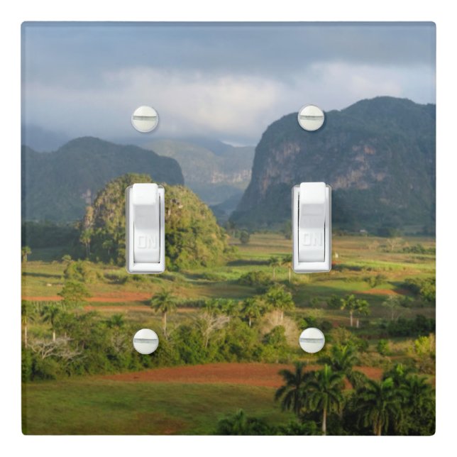 Panoramic valley landscape, Cuba Light Switch Cover (In Situ)